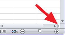 Dividir la ventana de Excel en dos paneles verticales dinámicamente