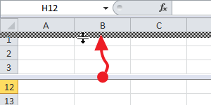 Dividir la ventana de Excel : eliminar la división en dos paneles horizontales