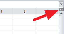 Dividir la ventana de Excel en dos paneles horizontales dinámicamente