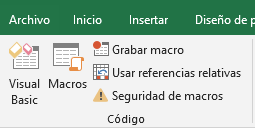 Macro convertir a título de Excel. Activar el editor IDE